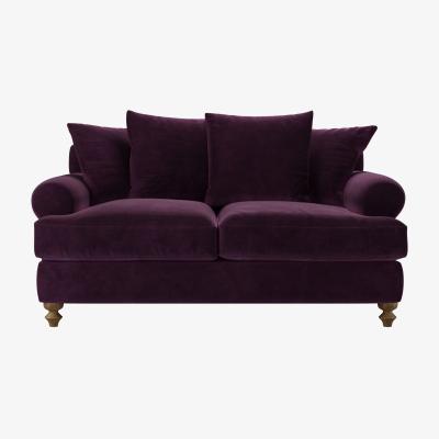 Sofa.com Teddy 2 Seat Sofa bed in Damson Smart Velvet
