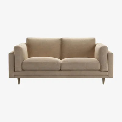 Sofa.com Marco 2 Seat Sofa in Fawn Aquaclean Clever Velvet