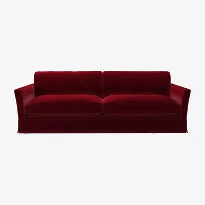 Sofa.com Otto 4 Seat Sofa in Malbec Cotton Matt Velvet