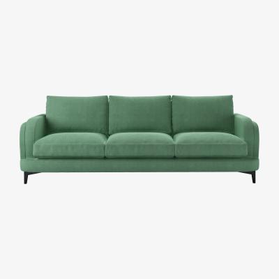 Sofa.com Boston Curved Arm 4 Seat Sofa in Celadon Easy Cotton