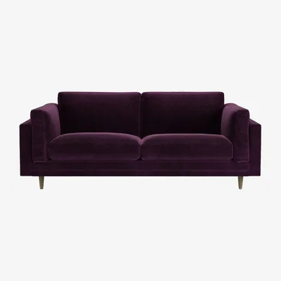 Sofa.com Marco 2.5 Seat Sofa in Damson Smart Velvet