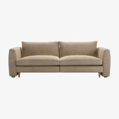 Sofa.com Tiffany 2.5 Seat Sofa in Fawn Aquaclean Clever Velvet