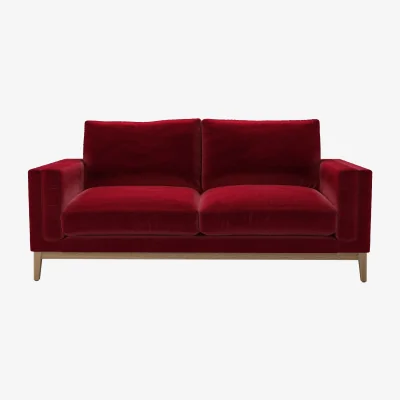 Sofa.com Costello  2.5 Seat Sofa in Malbec Cotton Matt Velvet