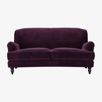 Sofa.com Snowdrop 2.5 Seat Sofa (breaks down) in Damson Smart Velvet