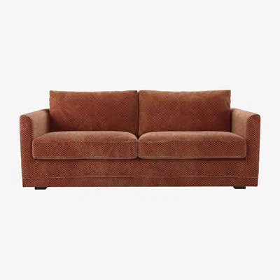 Sofa.com Aissa 3 Seat Sofa with removable cover in Pomegranate Bubble Velvet