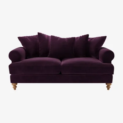 Sofa.com Teddy 2.5 Seat Sofa in Damson Smart Velvet
