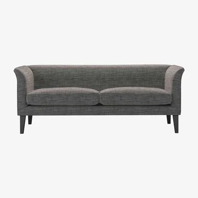 Sofa.com Fingal 2.5 Seat Sofa in Liquorice Baylee Multi-Tone Viscose Linen