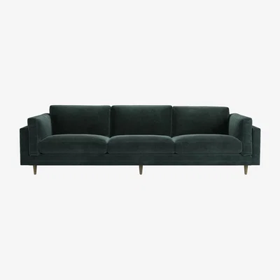 Sofa.com Marco 4 Seat Sofa in Smokey Green Cashmere Velvet