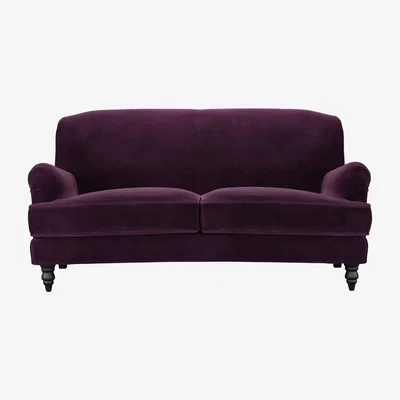 Sofa.com Snowdrop 2.5 Seat Sofa in Damson Smart Velvet