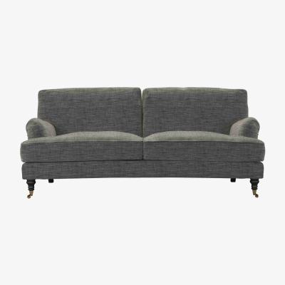 Sofa.com Bluebell 3 Seat Sofa in Liquorice Baylee Multi-Tone Viscose Linen