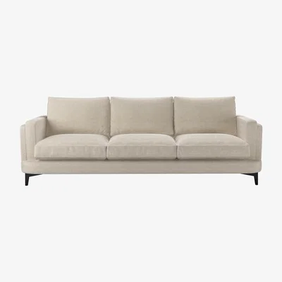 Sofa.com Boston Squared Arm 4 Seat Sofa in Jasmine Silky Jacquard Weave