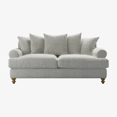 Sofa.com Teddy 2.5 Seat Sofa bed in Fog Aquaclean Clever Chenille
