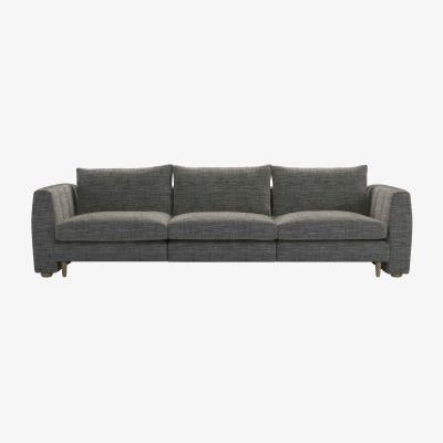 Sofa.com Tiffany 3 Seat Sofa in Liquorice Baylee Multi-Tone Viscose Linen