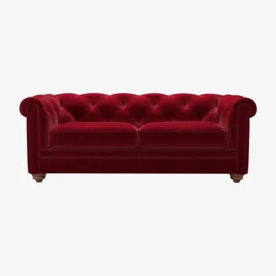 Sofa.com Patrick 2.5 Seat Sofa in Malbec Cotton Matt Velvet