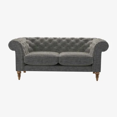 Sofa.com Oscar 2.5 Seat Sofa in Liquorice Baylee Multi-Tone Viscose Linen