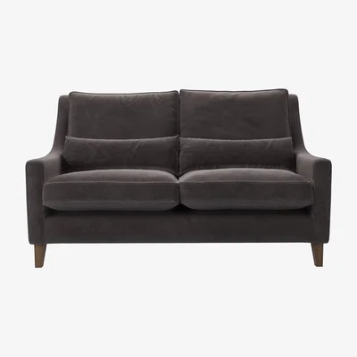 Sofa.com High Back Iggy 2.5 Seat Sofa in Shale Aquaclean Clever Velvet