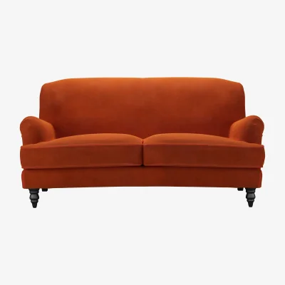 Sofa.com Snowdrop 2.5 Seat Sofa in Brick Aquaclean Clever Velvet
