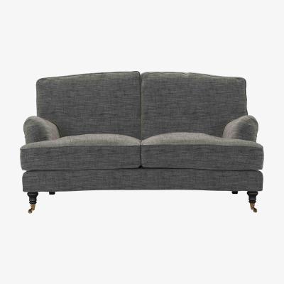 Sofa.com Bluebell 2 Seat Sofa in Liquorice Baylee Multi-Tone Viscose Linen