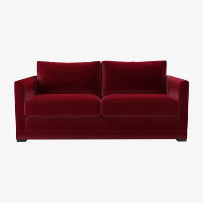 Sofa.com Aissa 2.5 Seat Sofa in Malbec Cotton Matt Velvet