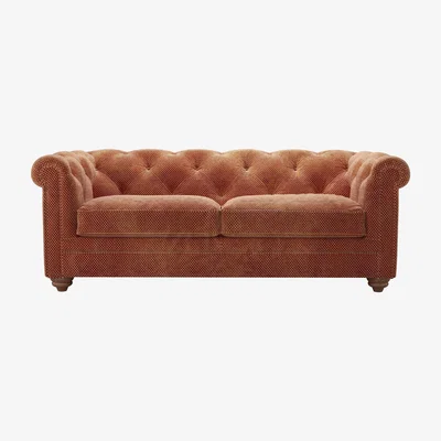 Sofa.com Patrick 2.5 Seat Sofa bed in Pomegranate Bubble Velvet