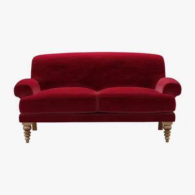 Sofa.com Saturday 2 Seat Sofa (breaks down) in Malbec Cotton Matt Velvet