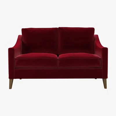 Sofa.com Iggy 2 Seat Sofa in Malbec Cotton Matt Velvet