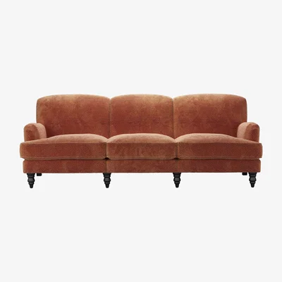 Sofa.com Snowdrop 4 Seat Sofa in Pomegranate Bubble Velvet