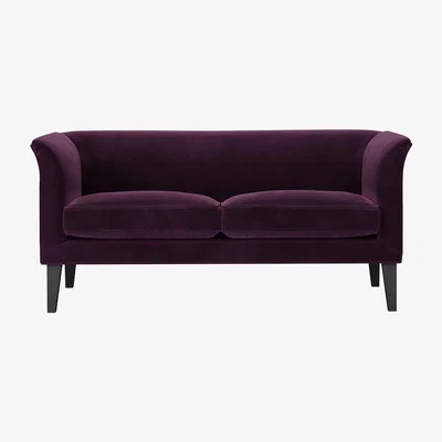 Sofa.com Fingal 2 Seat Sofa in Damson Smart Velvet
