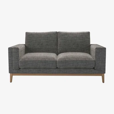 Sofa.com Costello  2 Seat Sofa in Liquorice Baylee Multi-Tone Viscose Linen