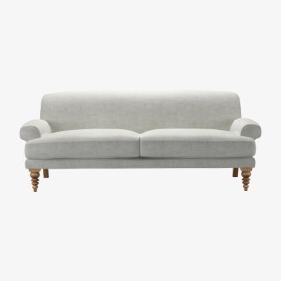 Sofa.com Saturday 3 Seat Sofa (breaks down) in Fog Aquaclean Clever Chenille