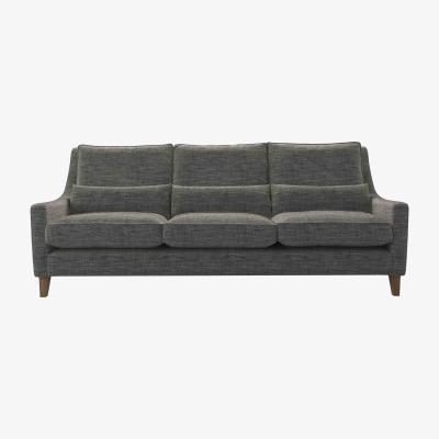 Sofa.com High Back Iggy 4 Seat Sofa in Liquorice Baylee Multi-Tone Viscose Linen