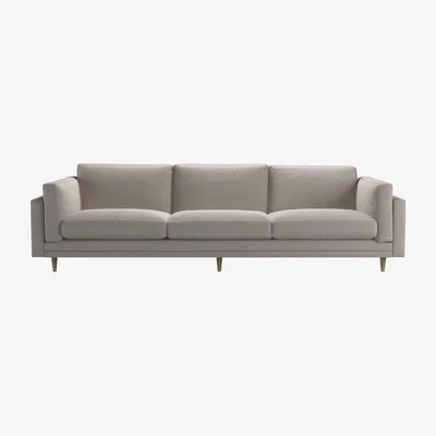 Sofa.com Marco 4 Seat Sofa in Stone Brushed Linen Cotton