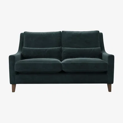 Sofa.com High Back Iggy 2.5 Seat Sofa in Deep Forest Aquaclean Clever Velvet