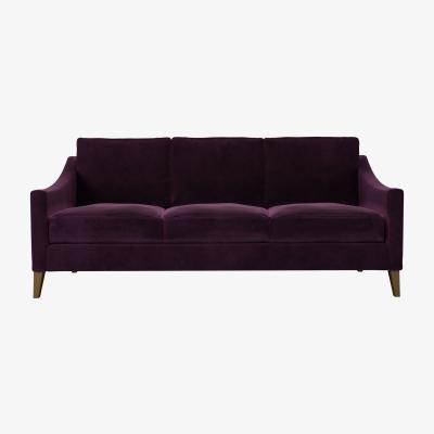 Sofa.com Iggy 3 Seat Sofa (breaks down) in Damson Smart Velvet