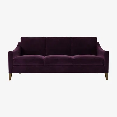 Sofa.com Iggy 3 Seat Sofa (breaks down) in Damson Smart Velvet