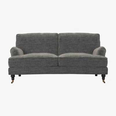Sofa.com Bluebell 2.5 Seat Sofa in Liquorice Baylee Multi-Tone Viscose Linen