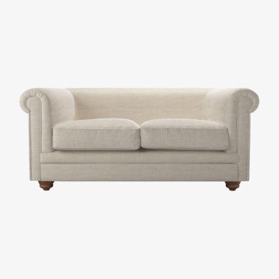 Sofa.com Patrick Unbuttoned 2 Seat Sofa in Jasmine Silky Jacquard Weave