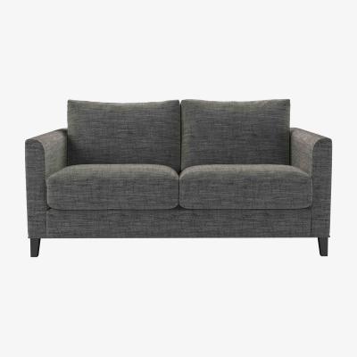 Sofa.com Izzy 2 Seat Sofa (breaks down) in Liquorice Baylee Multi-Tone Viscose Linen