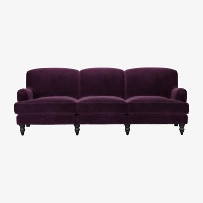 Sofa.com Snowdrop 4 Seat Sofa in Damson Smart Velvet