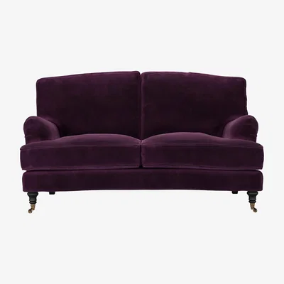 Sofa.com Bluebell 2 Seat Sofa in Damson Smart Velvet