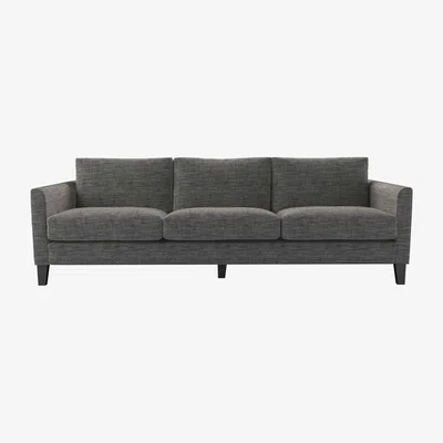 Sofa.com Izzy 4 Seat Sofa in Liquorice Baylee Multi-Tone Viscose Linen