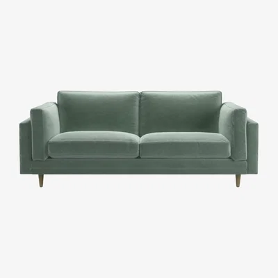 Sofa.com Marco 2.5 Seat Sofa in Sage Smart Velvet