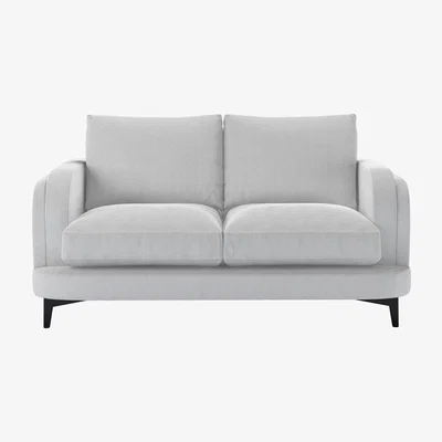 Sofa.com Boston Curved Arm 3 Seat Sofa in Jasmine Silky Jacquard Weave