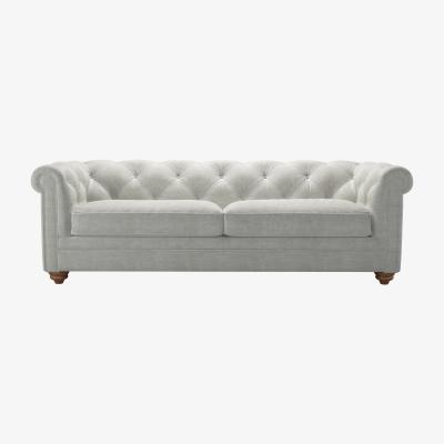 Sofa.com Patrick 3 Seat Sofa in Fog Aquaclean Clever Chenille