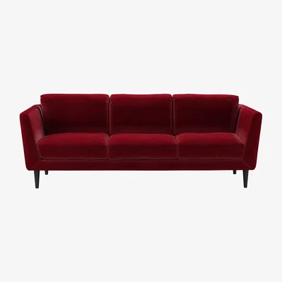 Sofa.com Holly 3 Seat Sofa in Malbec Cotton Matt Velvet