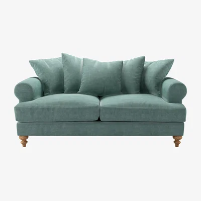 Sofa.com Teddy 2.5 Seat Sofa in Sea Spray Aquaclean Clever Chenille