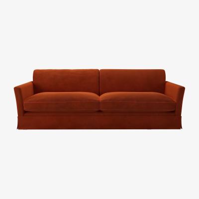 Sofa.com Otto 4 Seat Sofa in Brick Aquaclean Clever Velvet