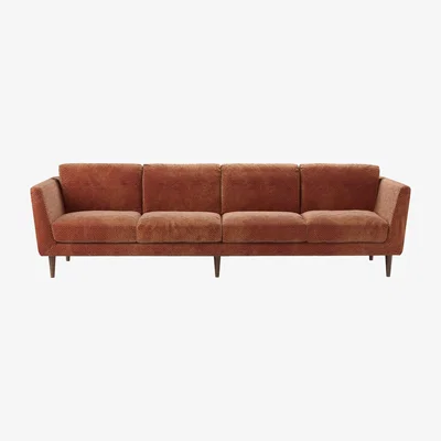 Sofa.com Holly 4 Seat Sofa in Pomegranate Bubble Velvet