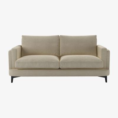Sofa.com Boston Squared Arm 2.5 Seat Sofa in Pampas Hygge Smart Linen