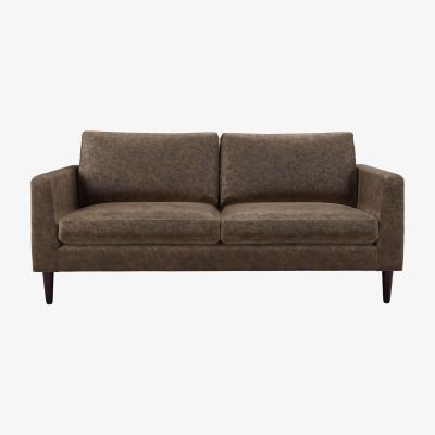 Sofa.com Jude 2 Seat Sofa in Burnt Orange Stripe Velvet